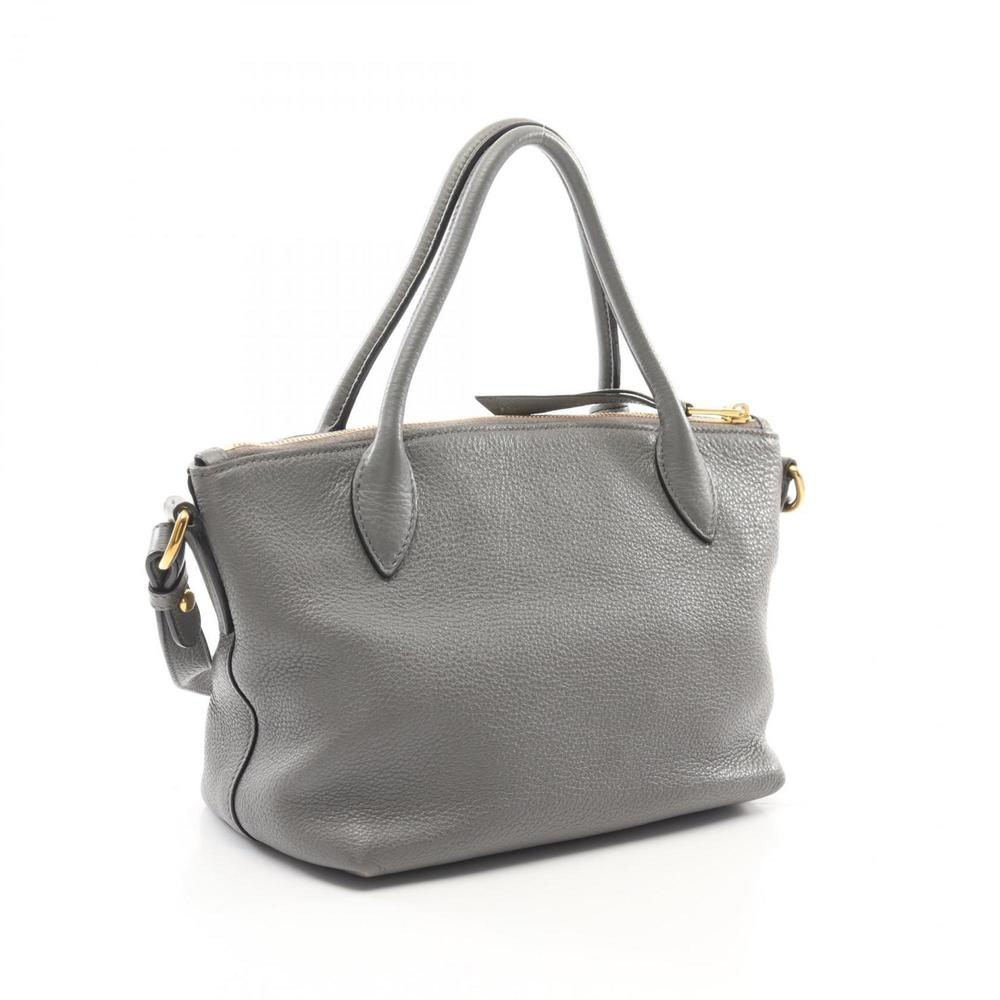 PRADA Gray Leather Bag - Picture 3 of 11